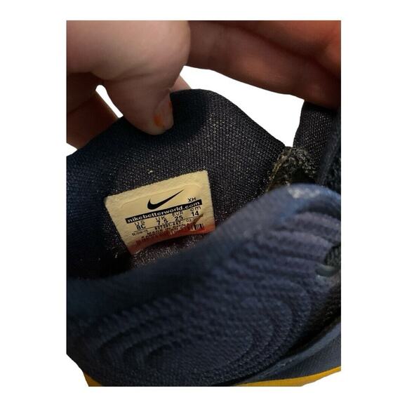 Nike Sneakers Child 8 Blue Yellow Kyrie Irving - Picture 3 of 5